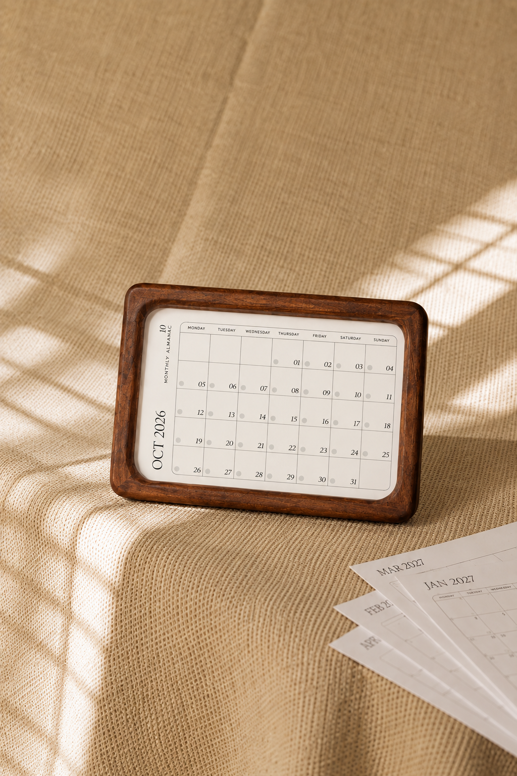 Vintage Wood Calendar